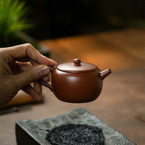 Yixing "Ping Guo" (Apple) Teapot in Xiao Mei Yao Zhu Ni Clay