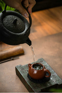 Yixing "Wen Dan" Teapot 100ml, Zhu Ni, Red Mud