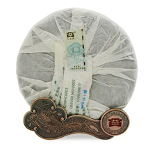 Load image into Gallery viewer, 2006 DaYi "Yin Kong Que" (Silver Peacock) Cake 250g Puerh Sheng Cha Raw Tea - King Tea Mall
