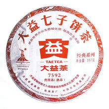 Load image into Gallery viewer, 2010 DaYi "7592" Cake 357g Puerh Shou Cha Ripe Tea - King Tea Mall