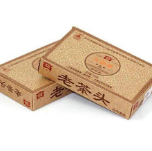 Cargar imagen en el visor de la galería, 2010 DaYi "Lao Cha Tou" (Old Tea Head) Brick 250g Puerh Shou Cha Ripe Tea - King Tea Mall