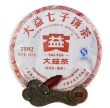 Load image into Gallery viewer, 2011 DaYi "7592" Cake 357g Puerh Shou Cha Ripe Tea - King Tea Mall