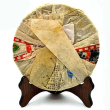 Load image into Gallery viewer, 2011 XiaGuan "Platium Times" Iron Cake 357g Puerh Raw Tea Sheng Cha - King Tea Mall