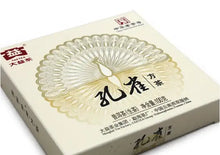 Load image into Gallery viewer, 2012 DaYi "Kong Que Fang Zhuan" (Peacock Square Brick ) 100g Puerh Sheng Cha Raw Tea - King Tea Mall