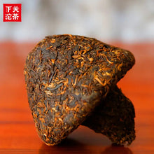 Cargar imagen en el visor de la galería, 2018 Xiaguan "Ri Zhao Jin Shan" (Sun Shines above Gold Mountain) Tuo 230g Puerh Ripe Tea Shou Cha - King Tea Mall