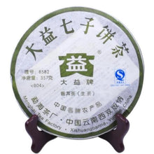 Cargar imagen en el visor de la galería, 2008 DaYi &quot;8582&quot; Cake 357g Puerh Sheng Cha Raw Tea (Batch 804-806) - King Tea Mall