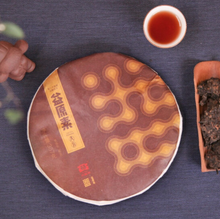 Cargar imagen en el visor de la galería, 2019 DaYi &quot;Yi Yuan Su&quot; ( Original Beneficial Factors - 2nd Gen.) Cake 357g Puerh Shou Cha Ripe Tea - King Tea Mall