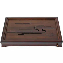 Laden Sie das Bild in den Galerie-Viewer, Bamboo Tea Tray with Water Tank, 4 Variations, Small, Large - King Tea Mall