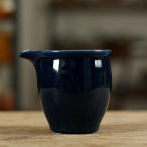 Ocean Blue Glaze "GongDaoBei" Ceramic Pitcher, 150cc, Strainer / Filter