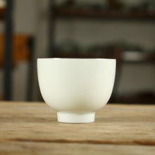 將圖片載入圖庫檢視器 Milk White Glaze Porcelain, Tea Cup, 4 Variations, 30cc-110cc