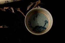 Laden Sie das Bild in den Galerie-Viewer, Rustic  Porcelain 3 Kinds of Tea Cups, 50cc, &quot;Lotus&quot; / &quot;Fishes&quot;