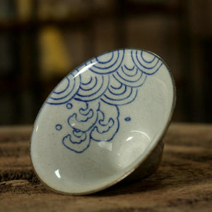Rustic Porcelain, Tea Cup, 2 Variations, 60cc, "Leaf" / "Wave"