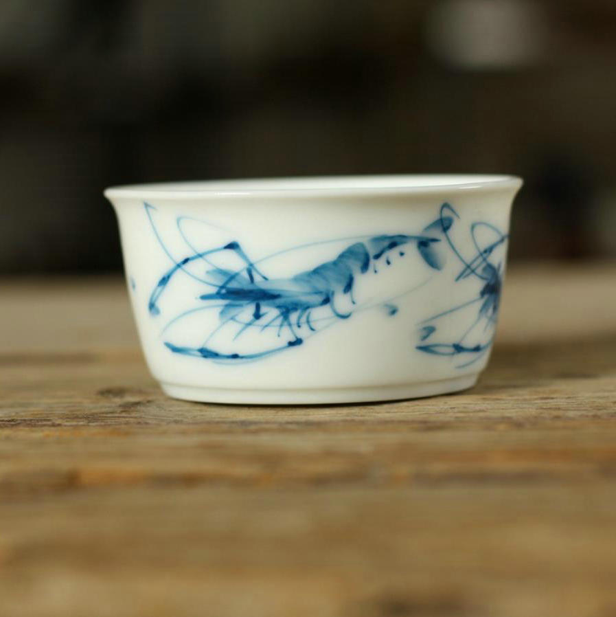 Blue and White Porcelain, Tea Cup, 2 Variations, 60cc, 