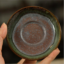 將圖片載入圖庫檢視器 Tenmoku + Fancy Rust Glaze Porcelain Gaiwan 175cc