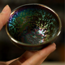 Carica l&#39;immagine nel visualizzatore di Gallery, Colorful Glaze Small Firewood Kiln Porcelain, Tea Cup, 3 Variations, 50-90cc,
