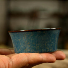 Charger l&#39;image dans la galerie, Blue Gold Glaze Porcelain, Tea Cup, 4 Variations, 35-90cc,