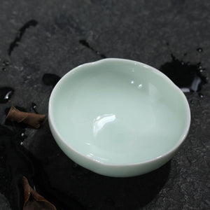 Celadon Porcelain, Lotus Tea Cup, 40cc