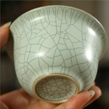 Cargar imagen en el visor de la galería, &quot;Ru Yao&quot; Kiln, Fancy Rust Glaze Porcelain, Gaiwan - King Tea Mall