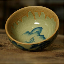 Laden Sie das Bild in den Galerie-Viewer, Celadon Glaze Porcelain, Tea Cups, 2 Kinds of Tea Cups 90cc.