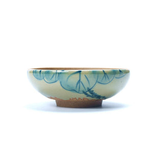 Celadon Porcelain, "Lotus & Fish" Tea Cup, 80cc