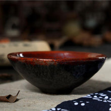 將圖片載入圖庫檢視器 Tenmoku Fancy Rust Glaze Porcelain, Tea Cup, 60cc