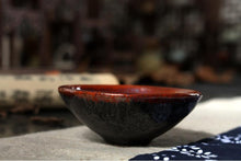 Laden Sie das Bild in den Galerie-Viewer, Tenmoku Fancy Rust Glaze Porcelain, Tea Cup, 60cc
