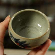 Laden Sie das Bild in den Galerie-Viewer, Rustic  Porcelain, Tea Cup, Hand Throwing and Painting.