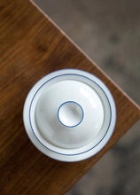 Charger l&#39;image dans la galerie, Sweet White Porcelain Gaiwan 120ml  / Pitcher 250ml / Cup 55ml, Blue Circle White Body