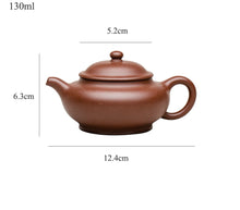 Laden Sie das Bild in den Galerie-Viewer, Yixing &quot;Pan Hu&quot; Teapot 130ml, Zi Ni, Purple Mud