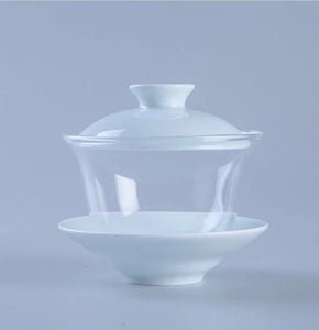 Porcelain + Glass Gaiwan 120ml - King Tea Mall