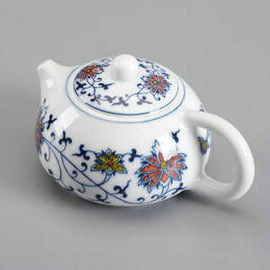 Gong Dao Bei "Qing Hua Ci" (Blue and White Porcelain) Twining Lotus Pattern - King Tea Mall