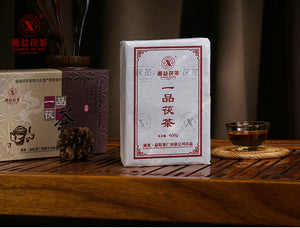 2010 XiangYi FuCha "Yi Pin" (1st Grade) Brick 400g Dark Tea Hunan - King Tea Mall