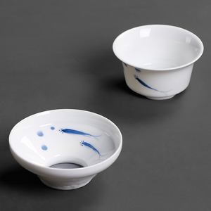 Dehua White Porcelain Gaiwan 140ml / Strainer / Pitcher 200ml / Tea Cup 60ml, KTM007