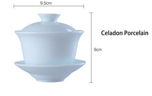 Load image into Gallery viewer, Celadon Porcelain Gaiwan for Chinese Gongfu Tea - King Tea Mall