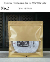 Charger l&#39;image dans la galerie, Moisture Proof Zipper Bag for Storing Puerh Tea 200g / 357g / 500g Cake - King Tea Mall