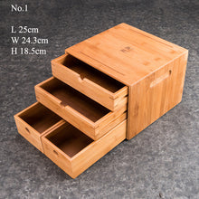 Laden Sie das Bild in den Galerie-Viewer, Bamboo Tea Stock Box / Board 3 Varied Sizes - King Tea Mall