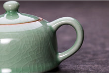 Cargar imagen en el visor de la galería, LongQuan Celadon Tea Pot for Chinese Gongfu Tea 4 Variations &quot;Ge Kiln&quot; - King Tea Mall