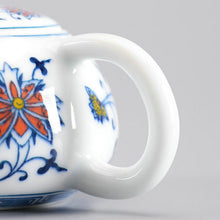 將圖片載入圖庫檢視器 Tea Strainer / Filter &quot;Qing Hua Ci&quot; (Blue and White Porcelain) Twining Lotus Pattern - King Tea Mall