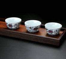 Cargar imagen en el visor de la galería, Gaiwan &quot;Qing Hua Ci&quot; (Blue and White Porcelain) Twining Lotus Pattern - King Tea Mall