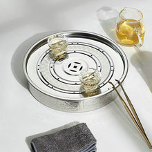 Carica l&#39;immagine nel visualizzatore di Gallery, Stainless Steel Tea Tray / Saucer / Board with Water Tank 5 Variations - King Tea Mall