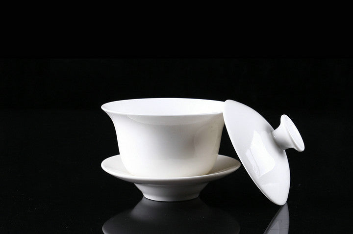 Classic White Porcelain Gaiwan - 100 ml