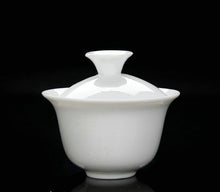 Carica l&#39;immagine nel visualizzatore di Gallery, White Porcelain Gaiwan Using Capacity 70-100ml for Chinese Gongfu Chadao - King Tea Mall