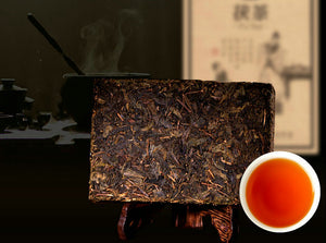 2012 XiangYi FuCha "Bai Xing" (People) Brick 380g Dark Tea Hunan - King Tea Mall