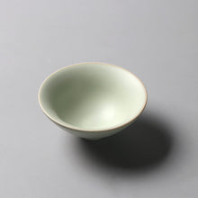 Load image into Gallery viewer, &quot;Ru Yao&quot; Kiln Porcelain, &quot;Dou Li&quot; (Rain Hat) Tea Cup, 80ml