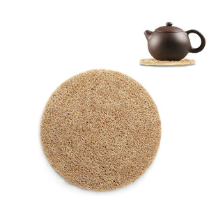 Natural Loofah Pad for Yixing Teapot, Cup, Gaiwan