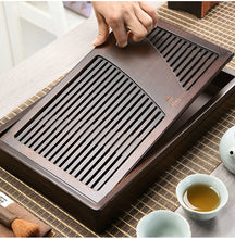 將圖片載入圖庫檢視器 Bamboo Tea Tray with Water Tank 2 Variations Big / Small - King Tea Mall