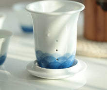 Cargar imagen en el visor de la galería, Portable Traveling Tea Sets with Bamboo Tea Tray