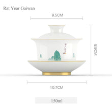 Load image into Gallery viewer, Dayi Official Zodiac Rooster / Dog / Pig / Rat / Ox Year Gaiwan / Cup