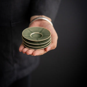 Handmade Yue Kiln Green Porcelain 100ml "Gai Wan",  50ml "Tea Cup" Gaiwan teacup tea wares teasers gongfu tea 