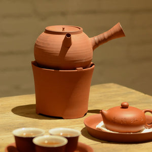 ChaoZhou "Sha Tiao" Water Boiling Kettle around 500cc with Alcohol Stove